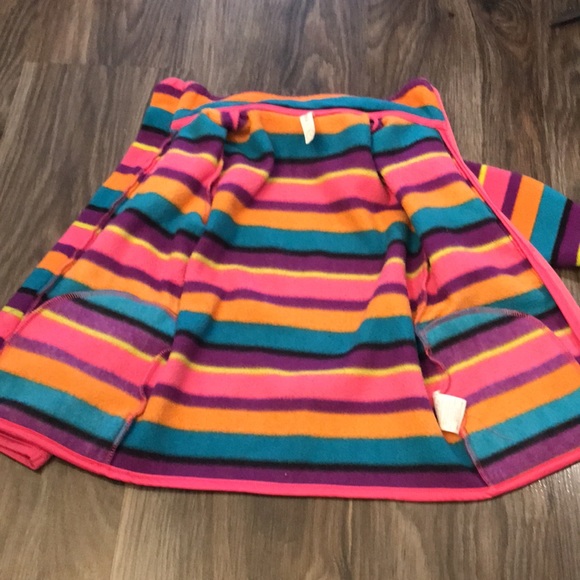 Nevada Fleece Striped Zip Up Sweater - Picture 3 of 5